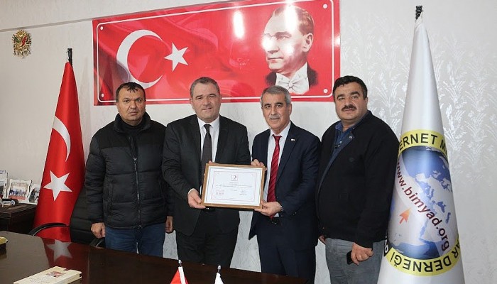 Türk Kızılay Malatya Şubesinden Bimyad’a Teşekkür Belgesi