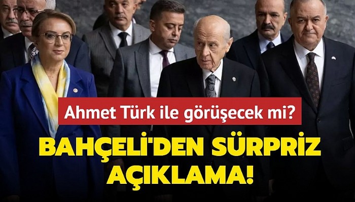 Devlet Bahçeli'den 'Ahmet Türk' açıklaması: Her zaman görüşebiliriz