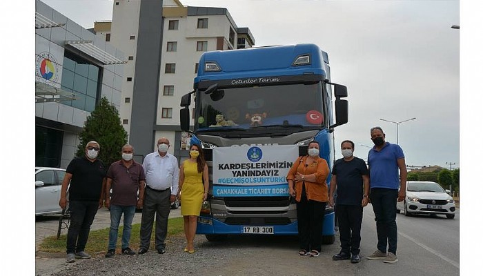 Çanakkale Ticaret Borsası'ndan Yangın Bölgesine Yem Desteği