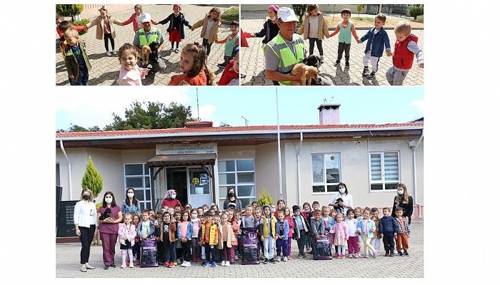 Hayvanları Koruma Günü'nde çocuklara hayvan sevgisi aşılandı.