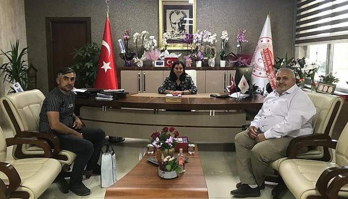 Pıtıreli Kooperatif Başkanı Ramazan Algül ve Üyesi Alladdin Ünal'dan Tarım İl Müdürüne ziyaret.
