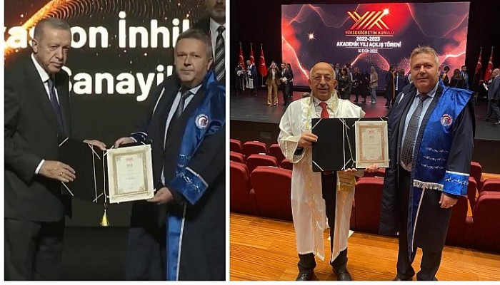 Cumhurbaşkanı Erdoğan’dan, ÇOMÜ’lü Akademisyene “Üstün Başarı Ödülü”