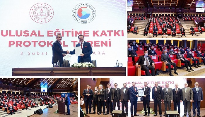 Başkan Kaya Üzen Ulusal Eğitime Katkı Protokol Töreni’ne Katılım Sağladı